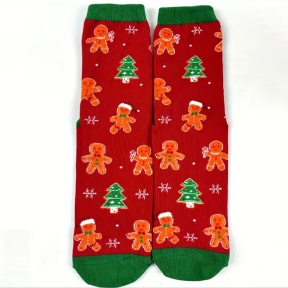 Gingerbread Oh Snap No-Slip Socks - Picture 2 of 2